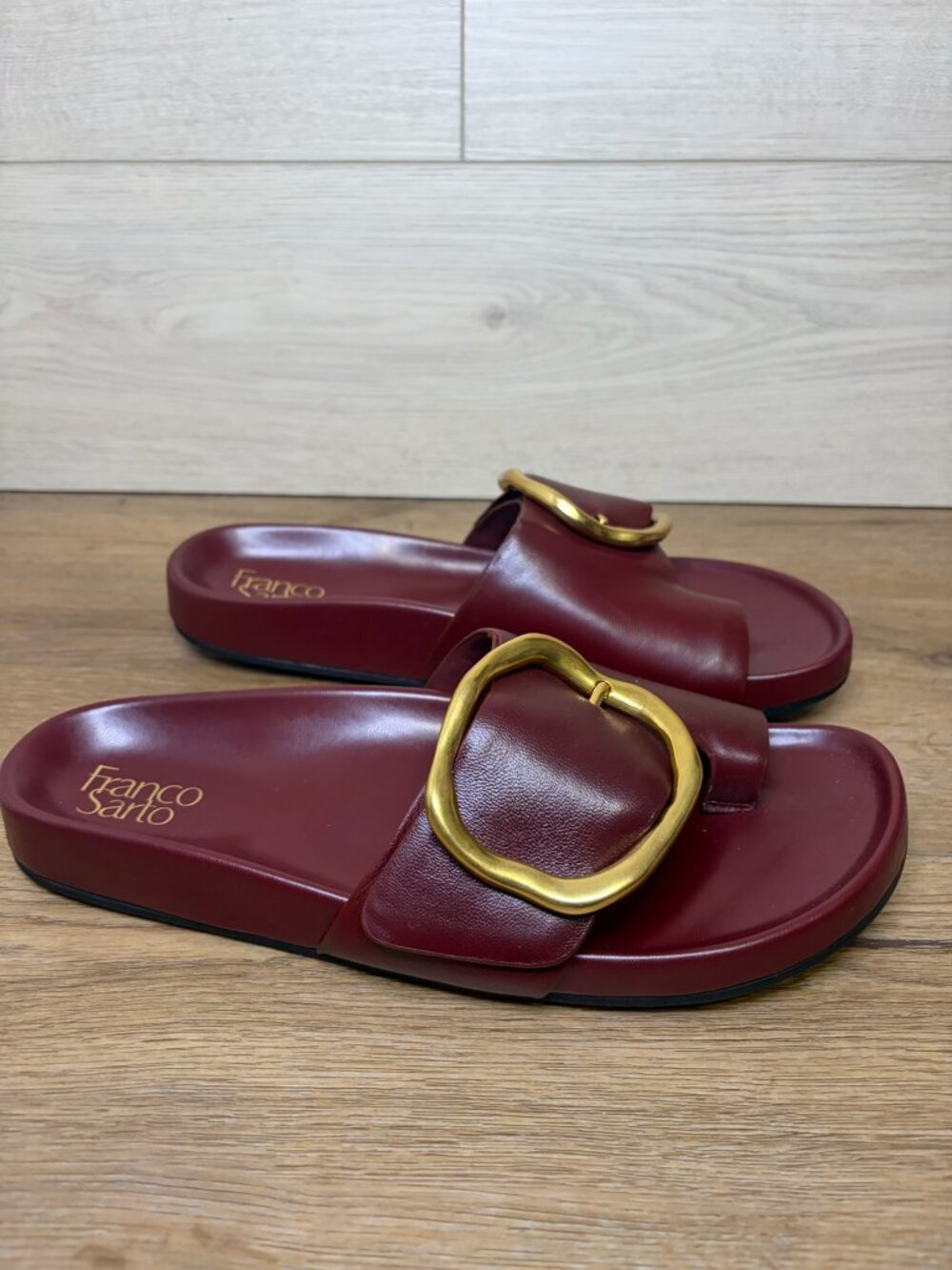 Franco Sarto Womens Brianka Red Leather 11M
